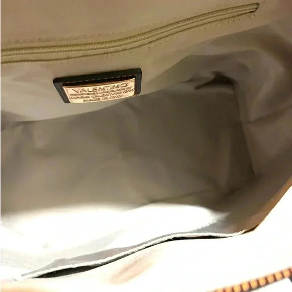 Valentino navy blue saiffiano leather satchel handbag - Picture 11 of 13